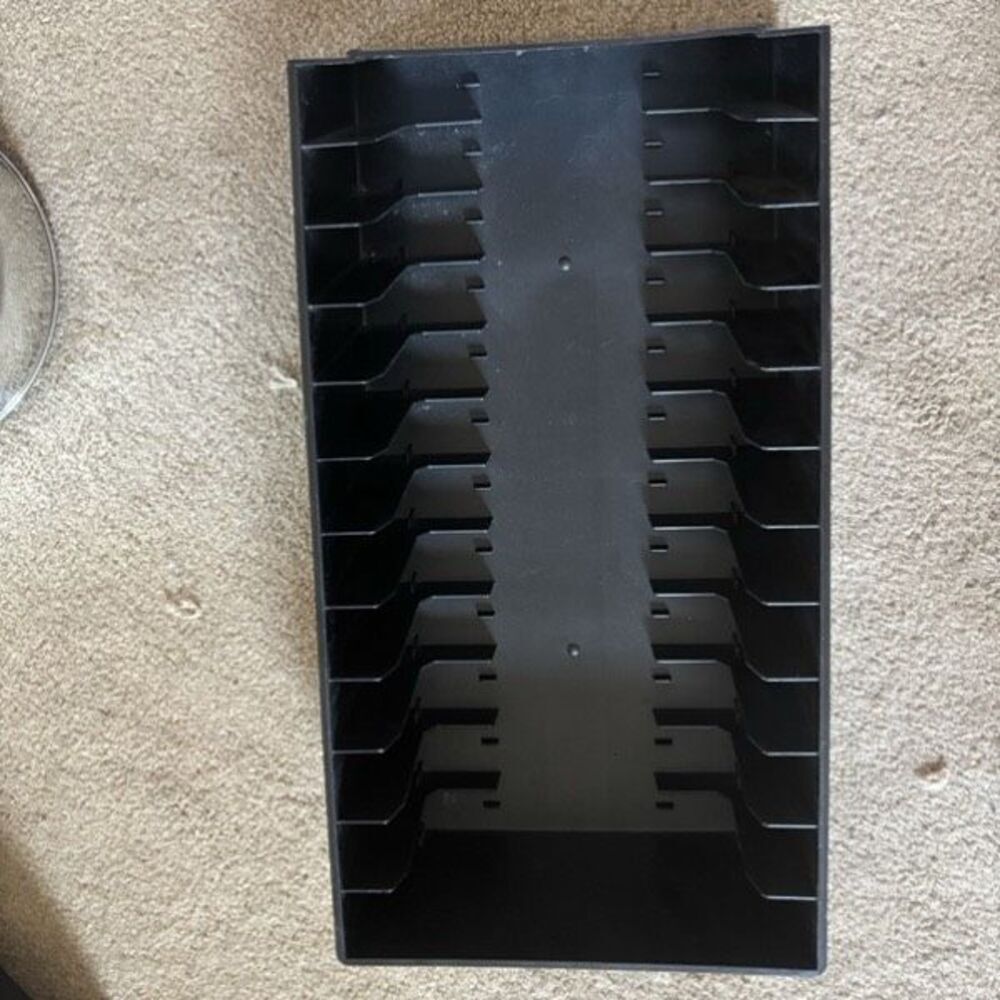 Stackable VHS VCR Tape Case Holds 12